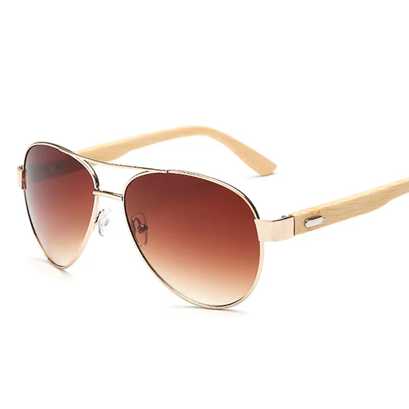 Eco-Friendly Bamboo Aviators